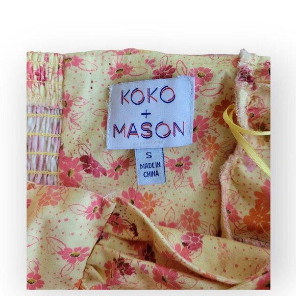 Romantic Floral Tiered Cotton Maxi Dress by Nordstrom size S - Picture 7 of 11